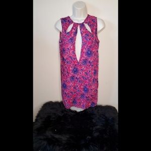 RP 4 LF Paisley Floral Keyhole Sleeveless Top